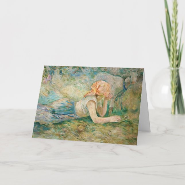 Carte Berthe Morisot - Berger au repos (Devant)