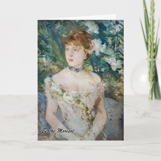 Carte Berthe Morisot - Jeune fille dans une balle (Devant)