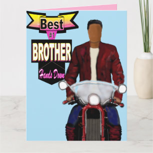 Carte Best Brother Met en échec l'anniversaire afro-amér