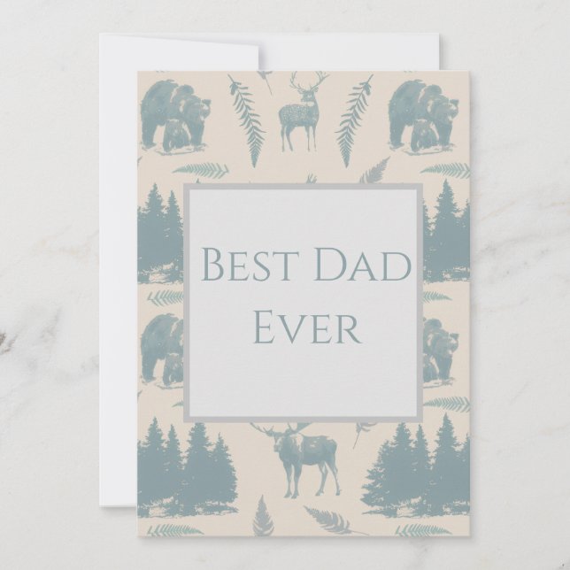 Carte Best Dad Ever Card (Devant)