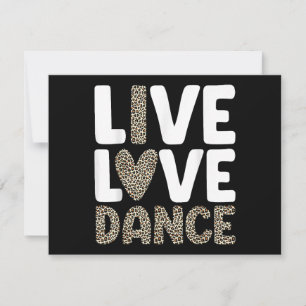 Carte Best Dance Art Pour Hommes Femmes Filles Garçons D