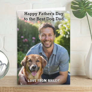 Carte Best Dog Dad Personalized Pet Photo Father's Day