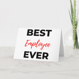 Carte Best Employee Ever 2