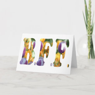 Carte Best Friends Forever (version tulip)