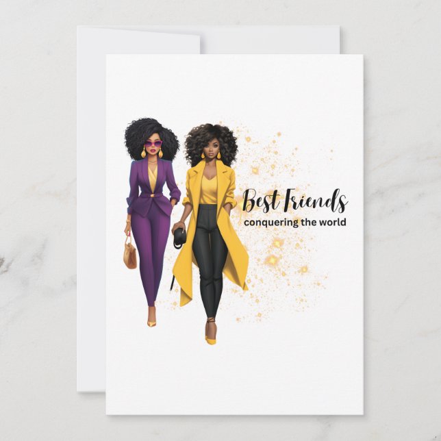 Carte Best Friends Pour un vrai meilleur ami (Devant)