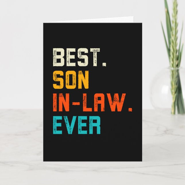 Carte Best Son in Law Ever (Devant)