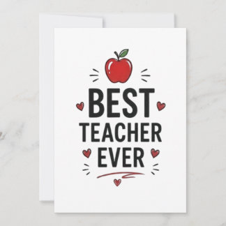 Carte Best Teacher Ever 