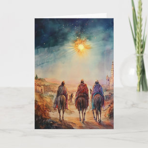 Carte Bethlehem Star Scène de la Nativité