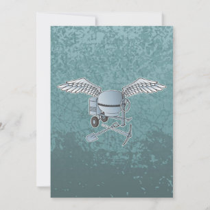 Carte Bétonnière bleu-gris