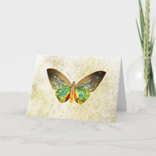 Carte *~* Beurre doré Or Parties scintillant blanche