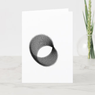 Carte Bi-Perspective Abstraite de papillon noir