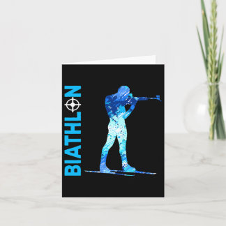 Carte Biathlon Tir Et Ski Sports D'Hiver