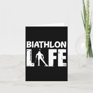 Carte Biathlon Vie pour biathlètes Ski