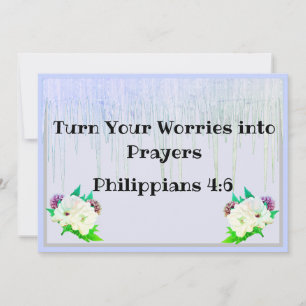 Carte Bible Verse Philippiens 4:6