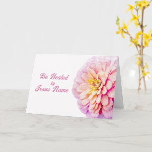 Carte Bible Verse Zinnia Rose Guérison