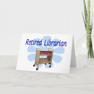 Carte Bibliothécaire à la retraite Conception du panier 
