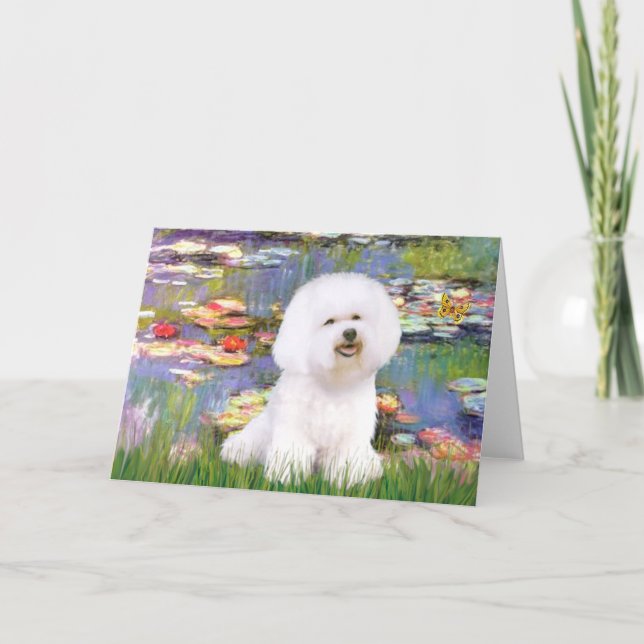 Carte Bichon Frise 1 - Lys 2 (Devant)