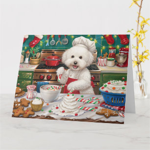 Carte Bichon Frise Gîtes : Festif Noël