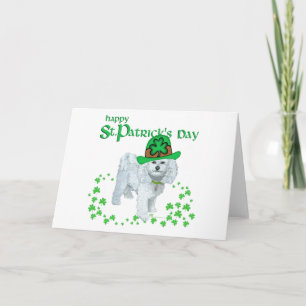 Carte Bichon Frise Saint-Patrick