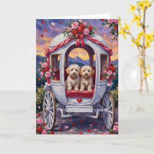 Carte Bichon Frise Saint-Valentin