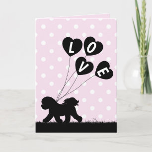 Carte Bichon Frise Saint-Valentin