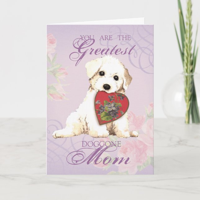Carte Bichon Heart Maman (Devant)