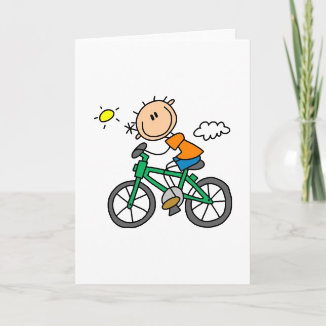 Carte Bicyclette à cheval Stick (Devant)
