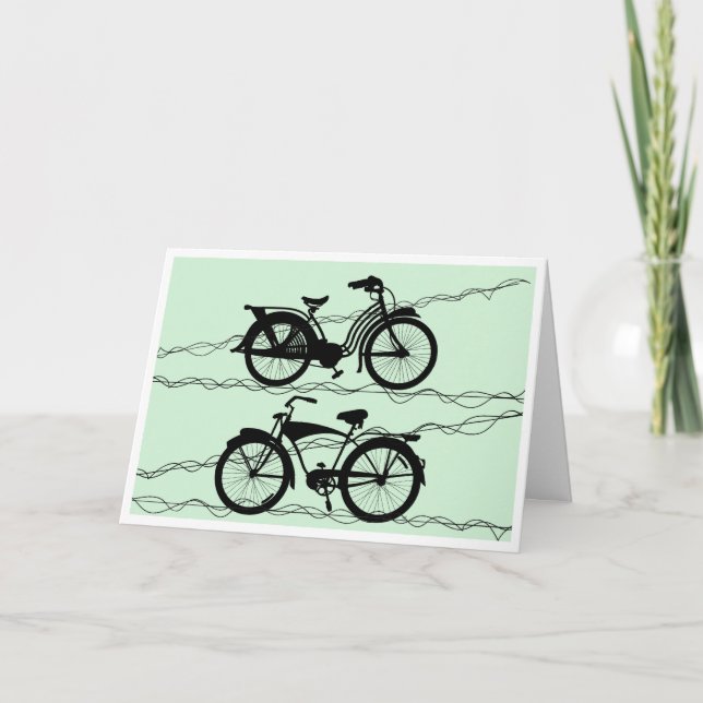 Carte Bicyclette Noir 1 (Devant)