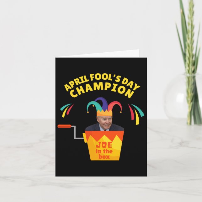 Carte Biden April Foot's Day Champ d'humour politique Pr (Devant)