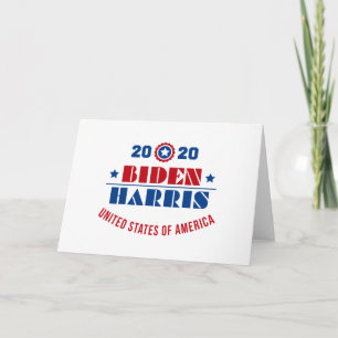 Carte Biden Harris 2020