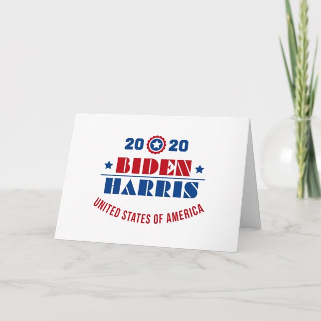 Carte Biden Harris 2020 (Devant)