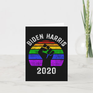 Carte Biden Harris 2020 Black Lives Problem Lgbt Gay Pri