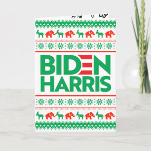 Carte BIDEN HARRIS PÂTE DE NOËL LAIGRE (Vert)