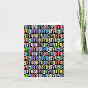 Carte Biden Harris Pop Art (36 Couleurs)