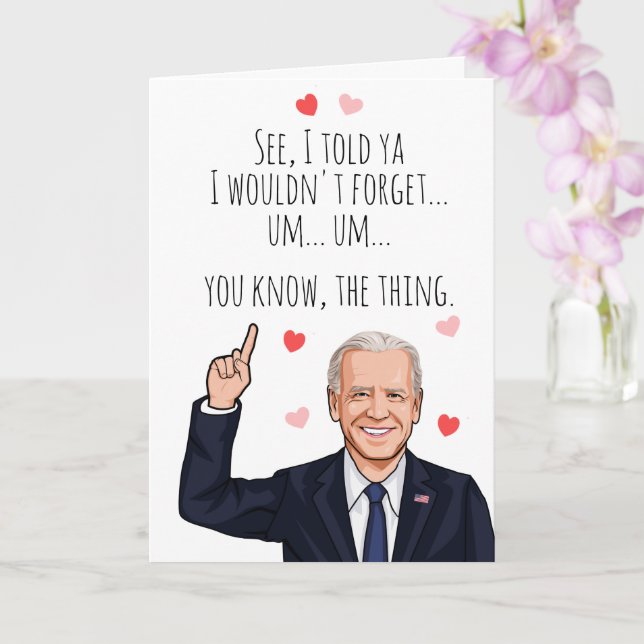 Carte Biden Valentine - Je t'ai dit que je n'oublierai p (Orchidée)