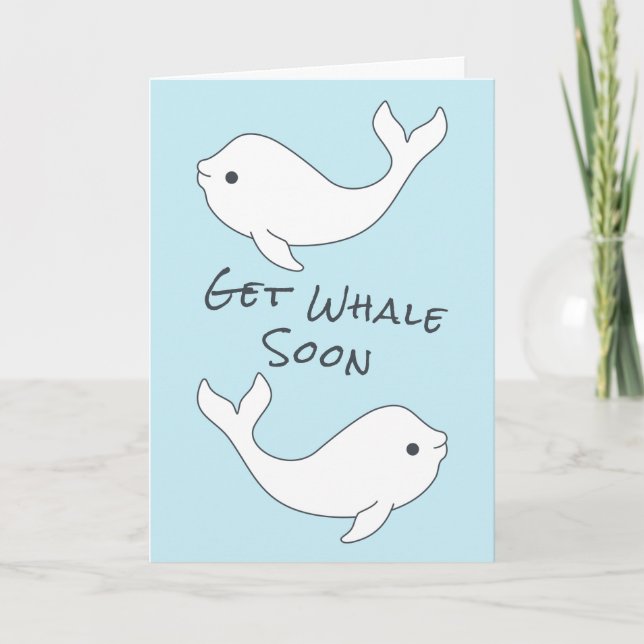 Carte Bieluga Obtenir Baleine Bientôt (Devant)