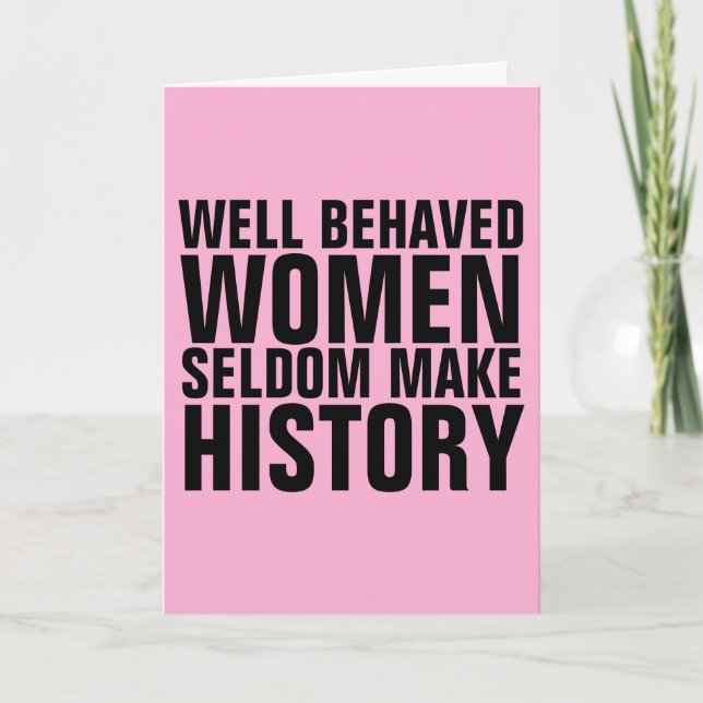 CARTE BIEN COMBATTUE FEMMES SELDOM FAIRE HISTOIRE ANNIVE (Devant)
