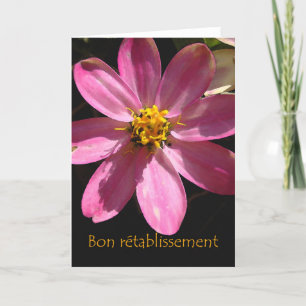 Carte Bien connaître, Bon rétablissement, Fleur