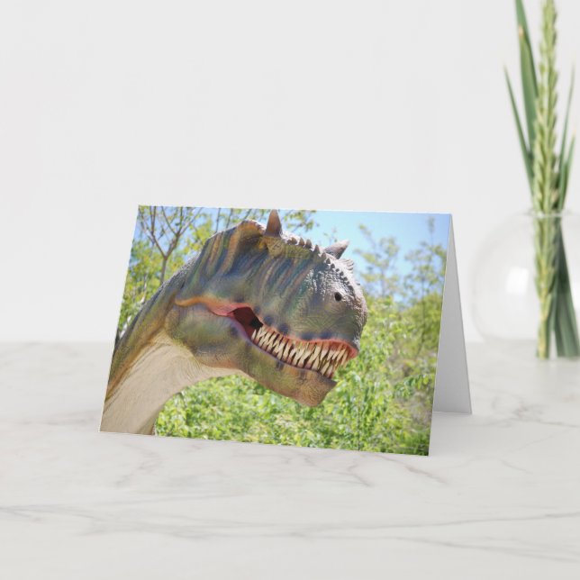 Carte Bien Dinosaure (Devant)