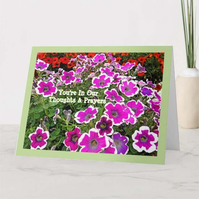CARTE BIEN RÉALISER DU GROUPE/FLORAL/SURDIMENSIONNÉ (Devant)