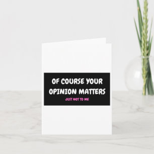 Carte Bien sûr Votre Opinion S3