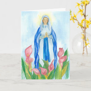 Carte Bienheureuse Vierge Marie Mère mai dévotion