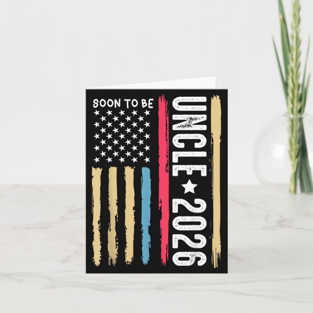 Carte Bientôt Oncle 2026 Devenant Nouvel Oncle À Venir A (Devant)