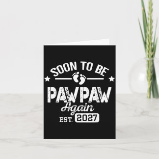 Carte Bientôt Papa Pawpaw est 2027 Annonce de Grossesse