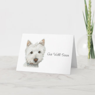 Carte bientôt pour le chien Westie mignonne