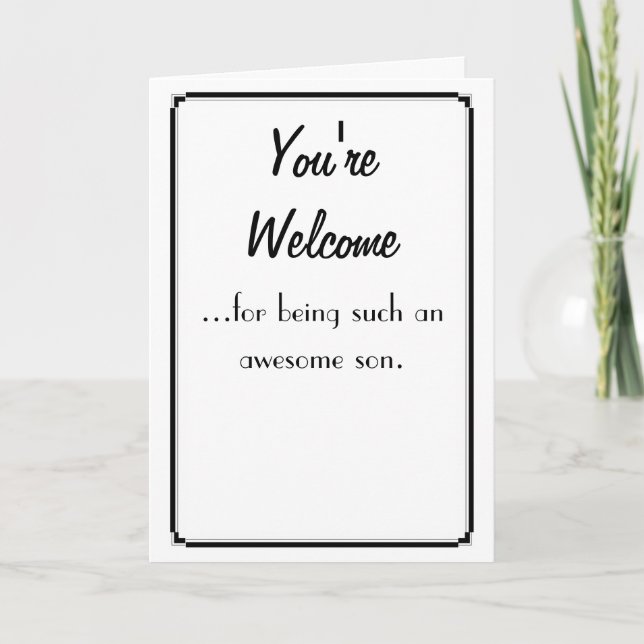 Carte Bienvenue (Devant)
