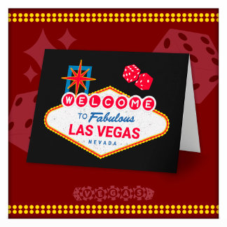 Carte Bienvenue à Fabulux Las Vegas Voyage Panneau Las V