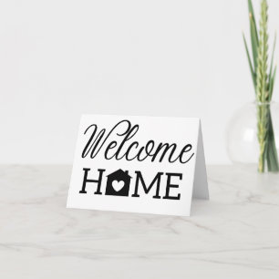 Carte Bienvenue à la maison ! Immobilier Construction