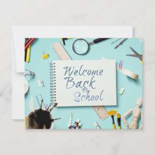 Carte Bienvenue à l'école - Carnet créatif