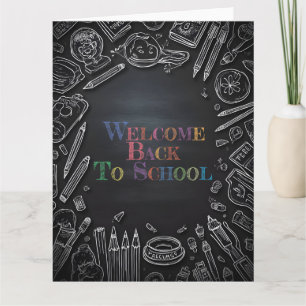 Carte Bienvenue à l'école – Nouvelle Année Scolaire